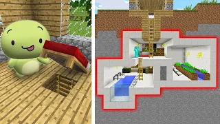 絶対にバレない大量隠し部屋ハウスの作り方【まいくら・マインクラフト】