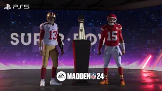 EA Sports™ Madden NFL 24 🏉 San Francisco 49ers VS Kansas City Chiefs - Super Bowl PS5 GamePlay