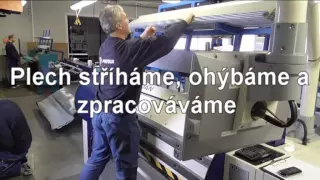 Stříhání a ohýbání plechu Viplanyl v provozovně Izolprotan s r o