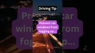 Prevent car windows from fogging up...