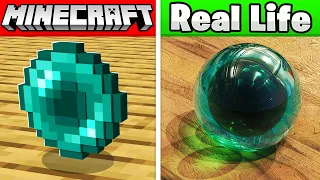 MINECRAFT ITEMS in REAL Life! (animals, items, blocks)