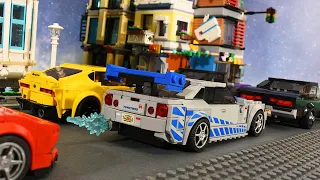 Lego Speed Champions' Underground Street Racing! - Lego StopMotion