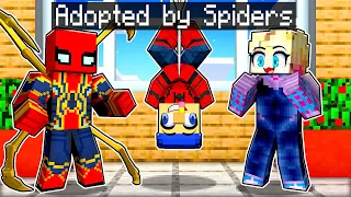 Jeffy is Adopted By SPIDERMAN FAMILY in Minecraft!