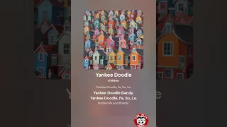 Yankee Doodle - #kidsvideos #nurseryrhymes  #shorts #short #shortvideo #shortsfeed