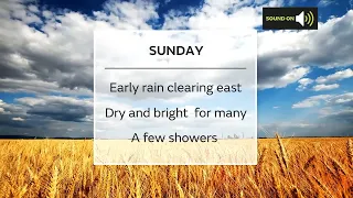 Sunday morning forecast 22/08/21