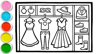 How to draw a Wardrobe for kids | how to draw a Wardrobe step by step | #drawing #forkids
