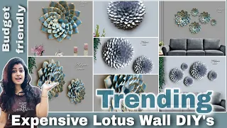 📚 Old Books Turns into 2-Expensive  Lotus Wall Decor DIY's ideas | Crafts for wall hanging