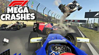F1 MEGA CRASHES #2
