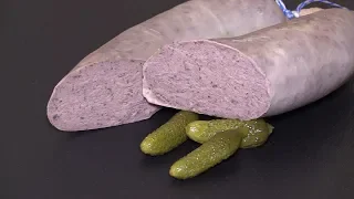 Sahne Leberwurst vom Wildschwein. Schritt für Schritt mit Rezept.