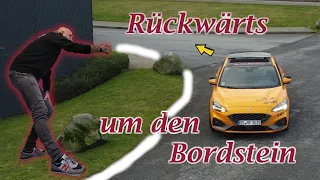 Grundfahraufgabe Klasse B / Rückwärts um den Bordstein / Führerschein / Fahrschule