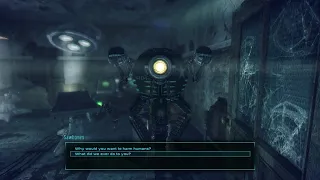 Fallout 3: A Mister Gutsy robot with a conscious