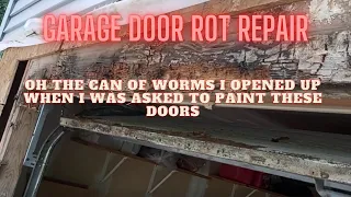 Garage Door Repair Rotted Framing and Door Bottom