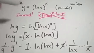 Logarithmic Differentiation