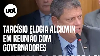 Tarcísio elogia Alckmin em reunião: 'Com quem tenho que aprender sobre São Paulo'