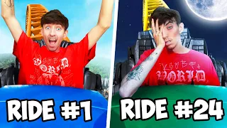I Rode 24 INSANE Roller Coasters In 24 Hours!