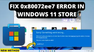 FIX- Microsoft store error 0x80072ee7 in Windows 11