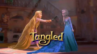 Queen Elsa finds Rapunzel in the tower | Frozen 3 [Tangled  Fanmade Scene]