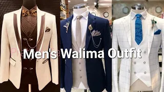 Walima Outfits for MEN| Groom 3 Piece Suit for Walima