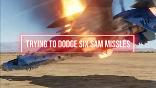 [DCS] Dodging 6 Iraqi SAM Missiles (and failing)