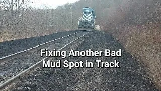 Fixing a Pretty Bad Mud Spot in the Track below Curve 10