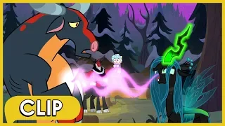 Chrysalis Saves Tirek and Cozy Glow from an Ophiotaurus - MLP: Friendship Is Magic [Season 9]