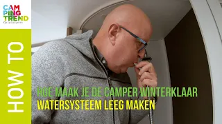 Camper winterklaar maken - water - Campingtrend