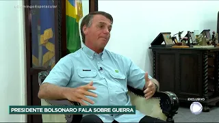 Entrevista exclusiva - Presidente Jair Bolsonaro reforça a neutralidade brasileira na guerra