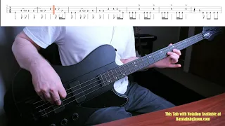 Couldn't Stand the Weather Bass Cover with Tab: SRV