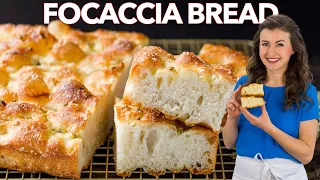 HOW TO MAKE SOFT and CRISPY FOCACCIA BREAD