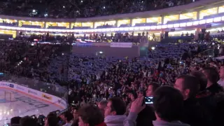 Slovenská hymna v podání fanoušků Slovanu Bratislava v Pražské O2 Aréně
