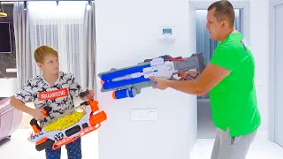 Саша  Vs NERF RIVAL/ Нерфы Гиганты