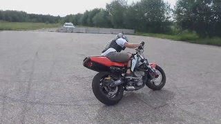 Maciej Zubrycki HONDA CBR 600 F4I STUNT 2017 Stuntride training