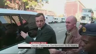 Oscar Pistorius sentenced to 6 years