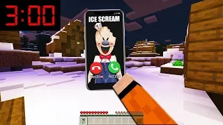 Minecraft : ICE SCREAM CALLED ME AT 3:00AM.. *SCARY*