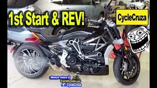 My New Ducati XDiavel S First Start Up and REV - AWESOME!