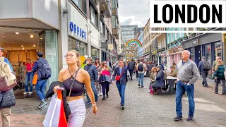 LONDON WALK | Easter in London - Walking Tour from Tottenham Court Road to Oxford Street West End