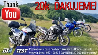 Cestovanie v čase  - Honda Transalp vtedy a dnes: 1987 - 2023 - [ENG SUB!] - motoride.sk