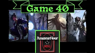 AmateurHourMTG Game #40 Yuriko vs Tivit vs Locust God vs Winota