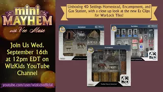 Mini Mayhem with Vee Mus'e: Unboxing WizKids 4D Settings Homestead, Gas Station, and Encampment Sets