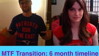 Male to Female Transgender Transition Timeline - 6 Months HRT  (MtF Transgender )