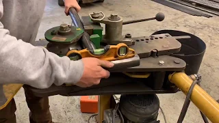 Using Baileigh tube bender to make handrails