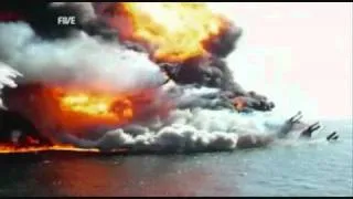 Rare Deepwater Horizon sinking video with sound