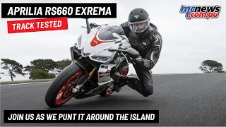 Aprilia RS660 Extrema track test