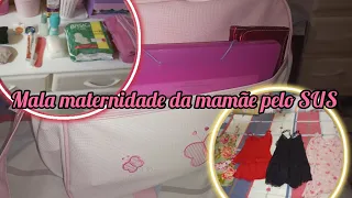 mala maternidade da mamãe pelo SUS ♥️ Tudo simples porém o nescessário 😍🙏