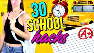 30 Back to School Life Hacks Everyone Should Know! | Courtney Lundquist