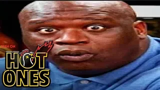 Shaq doesn't make a face on Hot Ones