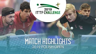 Jakub Dyjas/Daniel Gorak vs Maciej Kubik/Samuel K. | 2019 ITTF Polish Open Highlights (1/2)