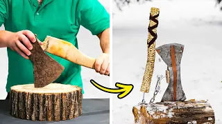 AMAZING RESTORATION OF OLD RUSTED AXES