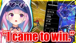 Aqua is BACK at APEX and she's ON FIRE! - Champion 12 Kills FULL GAME 【ENG Sub Hololive】