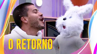 ARTHUR AGUIAR VOLTA DO PAREDÃO FALSO VESTIDO DE COELHO E SURPREENDE BROTHERS 🐰 | CLICK BBB | BBB 22